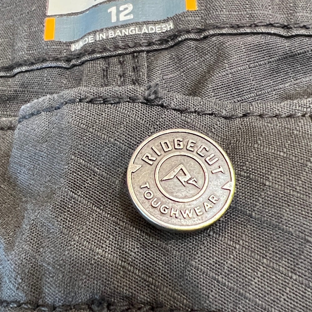 Ridgecut Dark Gray Utility Cargo Pants Stretch NWOT Size 12 - Picture 5 of 12